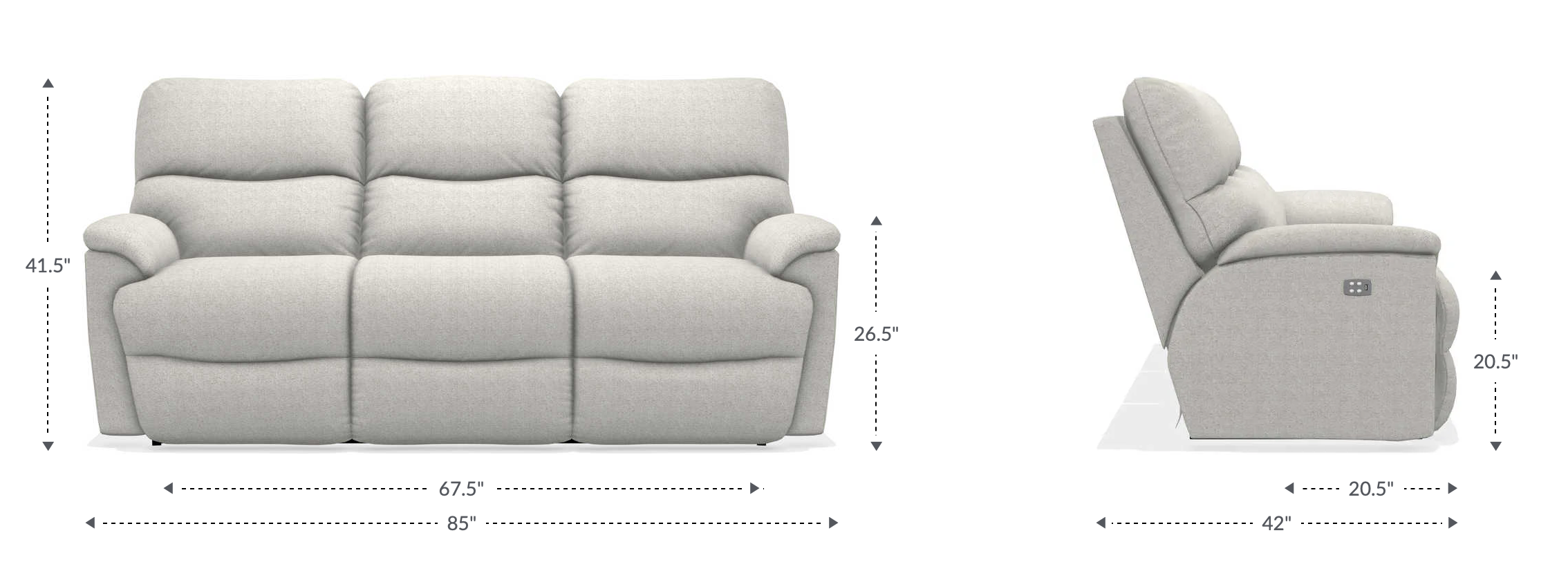 Screenshot_2023-01-26_at_120305_PM La-z-boy Trouper Power Reclining Sofa w/ Headrest - Ross Furniture Company