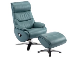 Adler Pedestal Reclining Chair & Ottoman