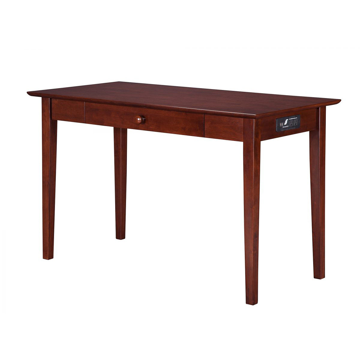 Atlantic Furniture Shaker Desk with Drawer and Charging Station